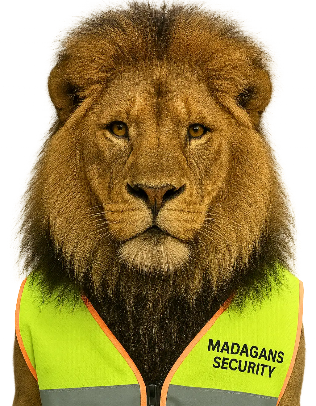 Madagans Security Lion Mascot